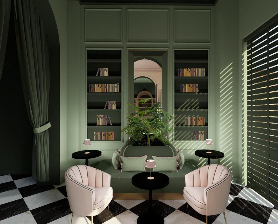 Hotel La Gemma Florenz Exterior foto The Library
