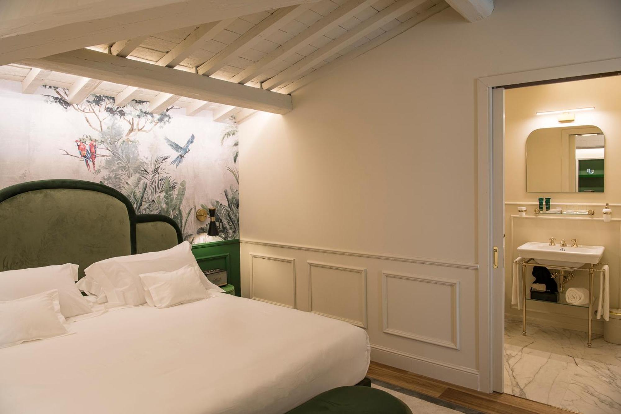 Hotel La Gemma Florenz Exterior foto A room at the hotel